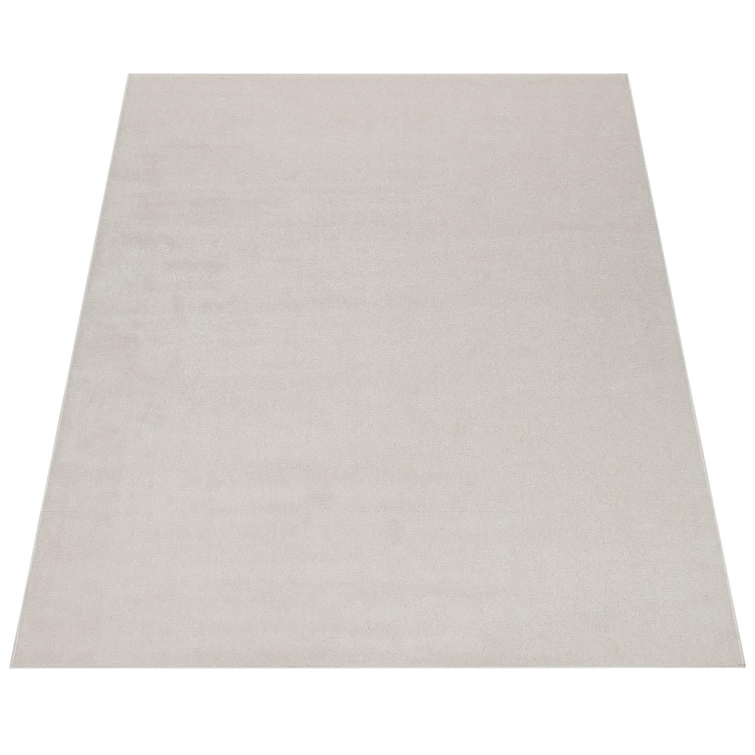 KURZFLORTEPPICH Waschbar, einfarbig, Creme, 140 x 200 cm - Beige, Textil (200/140cm) - KADIMA DESIGN