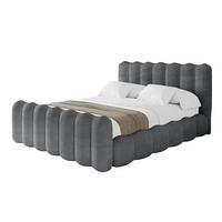 POLSTERBETT mit Bettkasten, Fußteil und Lattenrost, Bett mit Matratze H3/H4 - SORA-Z 180x200 Dunkelgrau - Anthrazit, Holzwerkstoff/Textil (180/200cm) - ALTDECOR