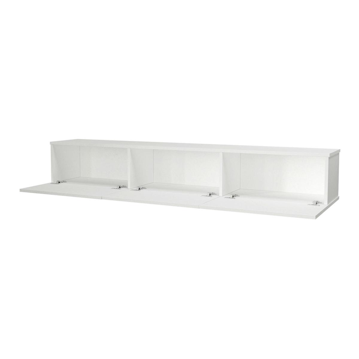 TV-ELEMENT Vihti - Weiß, Holzwerkstoff (180/29.5/31cm) - [en.casa]