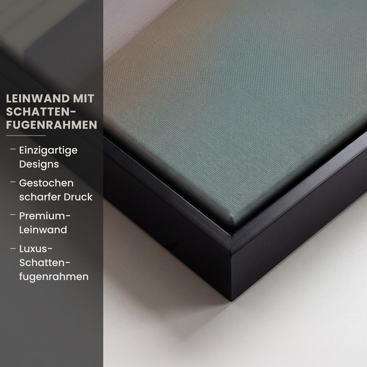 LEINWAND Bilder mit Rahmen - Stillleben - Vase - Osterzweig - 60x90 - Hellblau, Textil (60/90cm) - MuchoWow
