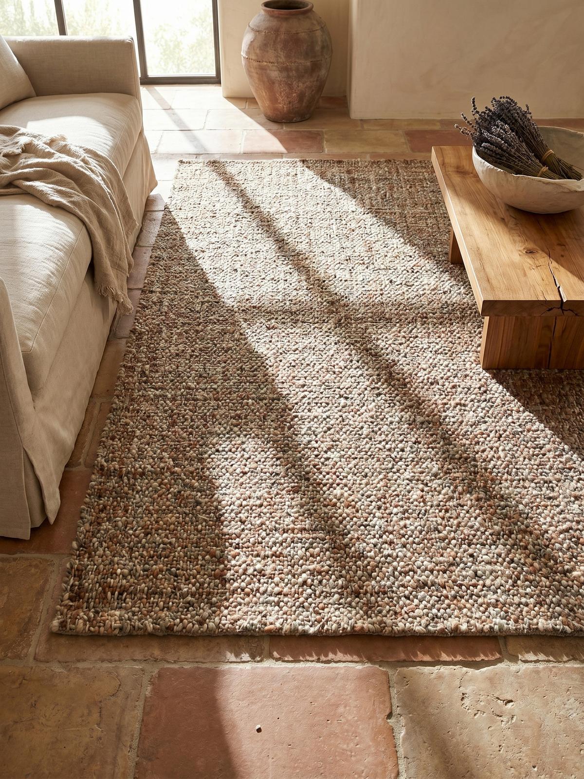 WOLLTEPPICH OTLEY, einfarbig, Terrakotta, 160 x 230 cm - Orange, Textil (230/160cm) - KADIMA DESIGN