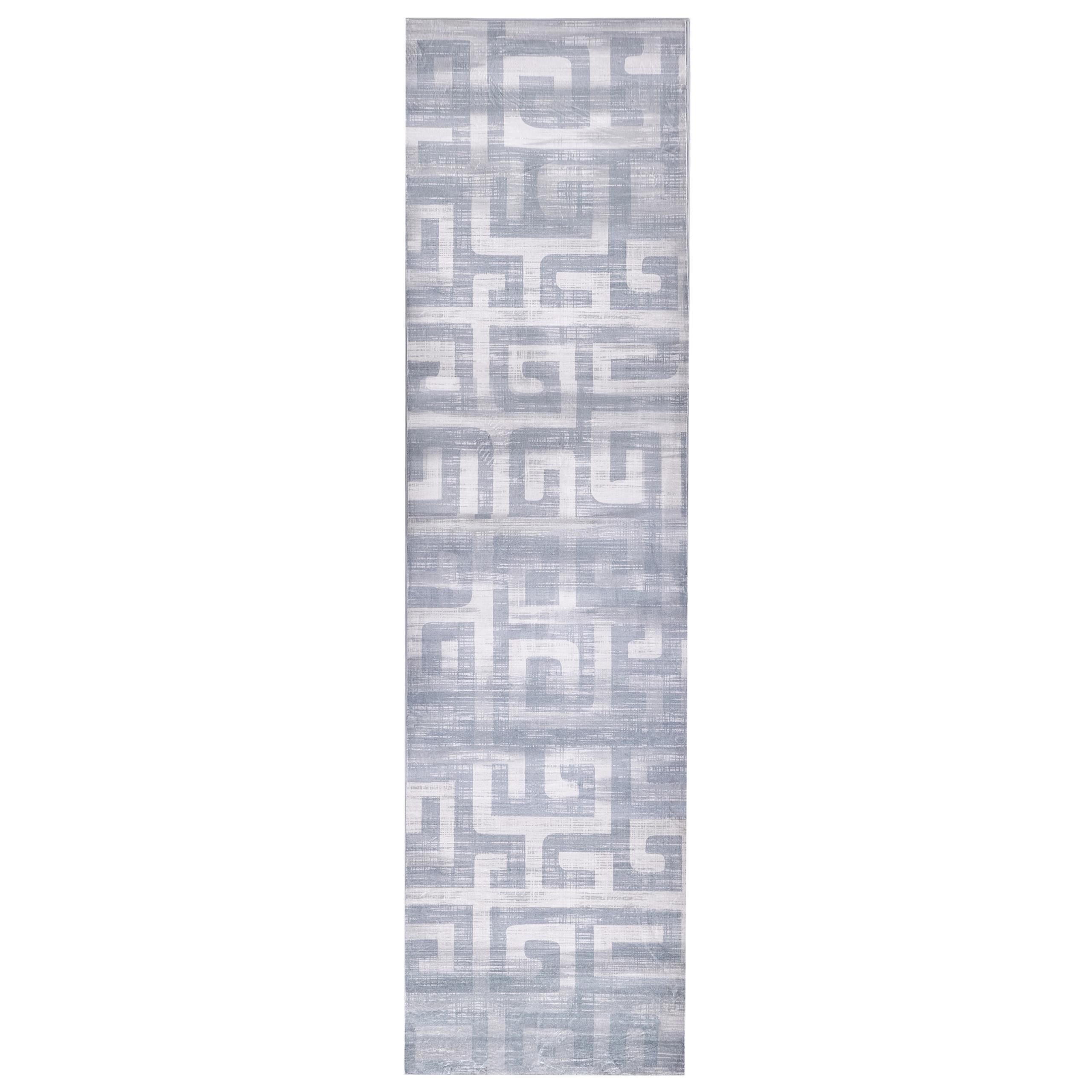 TEPPICH Grau 80/300 cm Beydag - Dunkelgrau/Grau, Textil (80/300cm) - Beliani