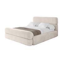 POLSTERBETT mit Bettkasten, Fußteil und Lattenrost, Boxbett ohne Matratze - ENORA-Z 180x200 Beige - Beige, Holzwerkstoff/Textil (180/200cm) - ALTDECOR