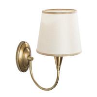 WANDLAMPE aus antikem bronze-metall und stoff - pardo 16/28/31 cm - Bronzefarben, Metall (28/28/31cm) - Calicosy