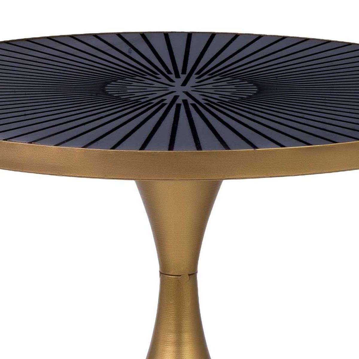 TISCH aus Metall, 40x46cm - Goldfarben, Metall (40/40/46cm) - Wanderlust