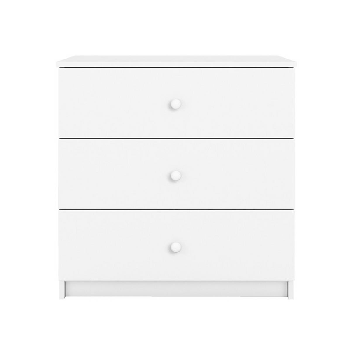WICKELKOMMODE Weiß - Weiß, Holzwerkstoff (81/80/41cm) - Petits-meubles