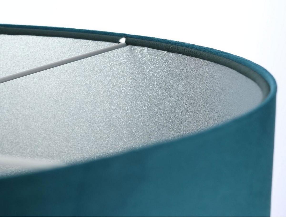HÄNGELEUCHTE Silber 60/30 cm - Türkis/Silberfarben, Kunststoff (60/1.1/30cm) - ONZENO