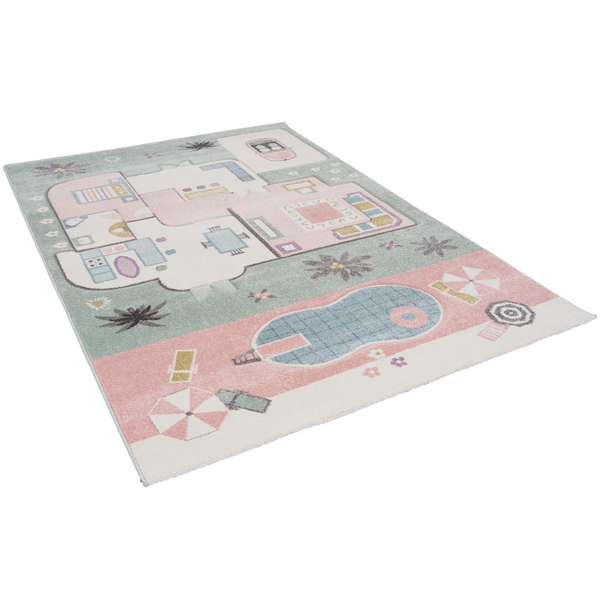 KINDER TEPPICH MAUI KIDS PINK HOUSE - Rosa, Textil (200/290cm) - Pergamon