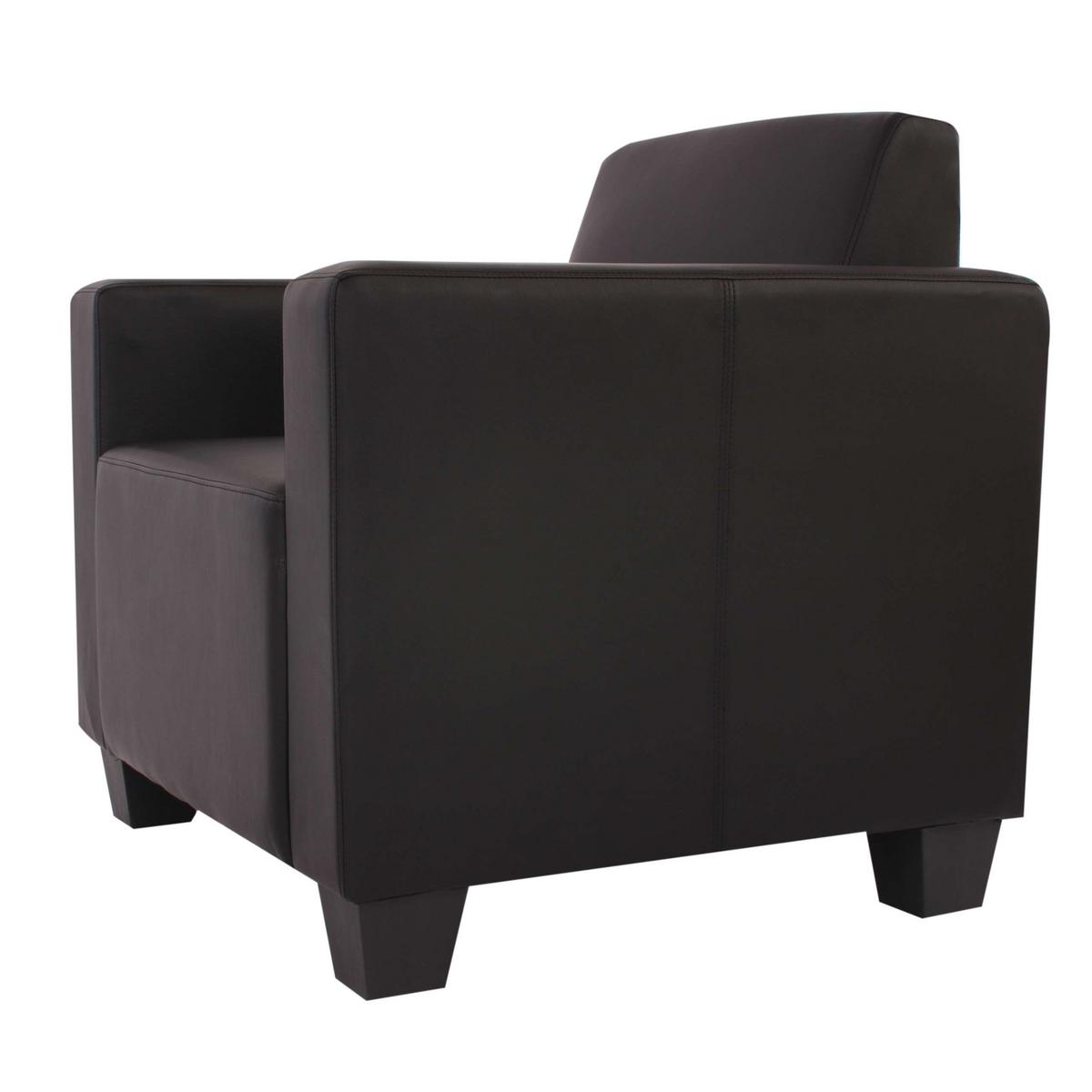 SESSEL MIT OTTOMANE Schwarz - Schwarz, Textil (82/76/72cm) - MCW