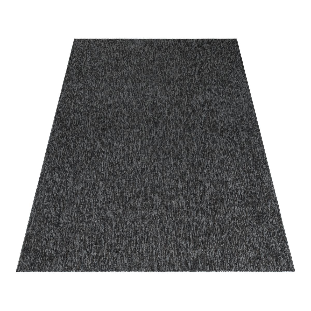 KURZFLORTEPPICH AMMER, einfarbig, Anthrazit, 200 x 290 cm - Anthrazit, Textil (290/200cm) - KADIMA DESIGN