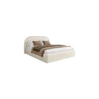 POLSTERBETT OLIVIA 140x200 cm Crem 01 34 Holzlatten - Ecru, Textil (140/200cm) - Lookway