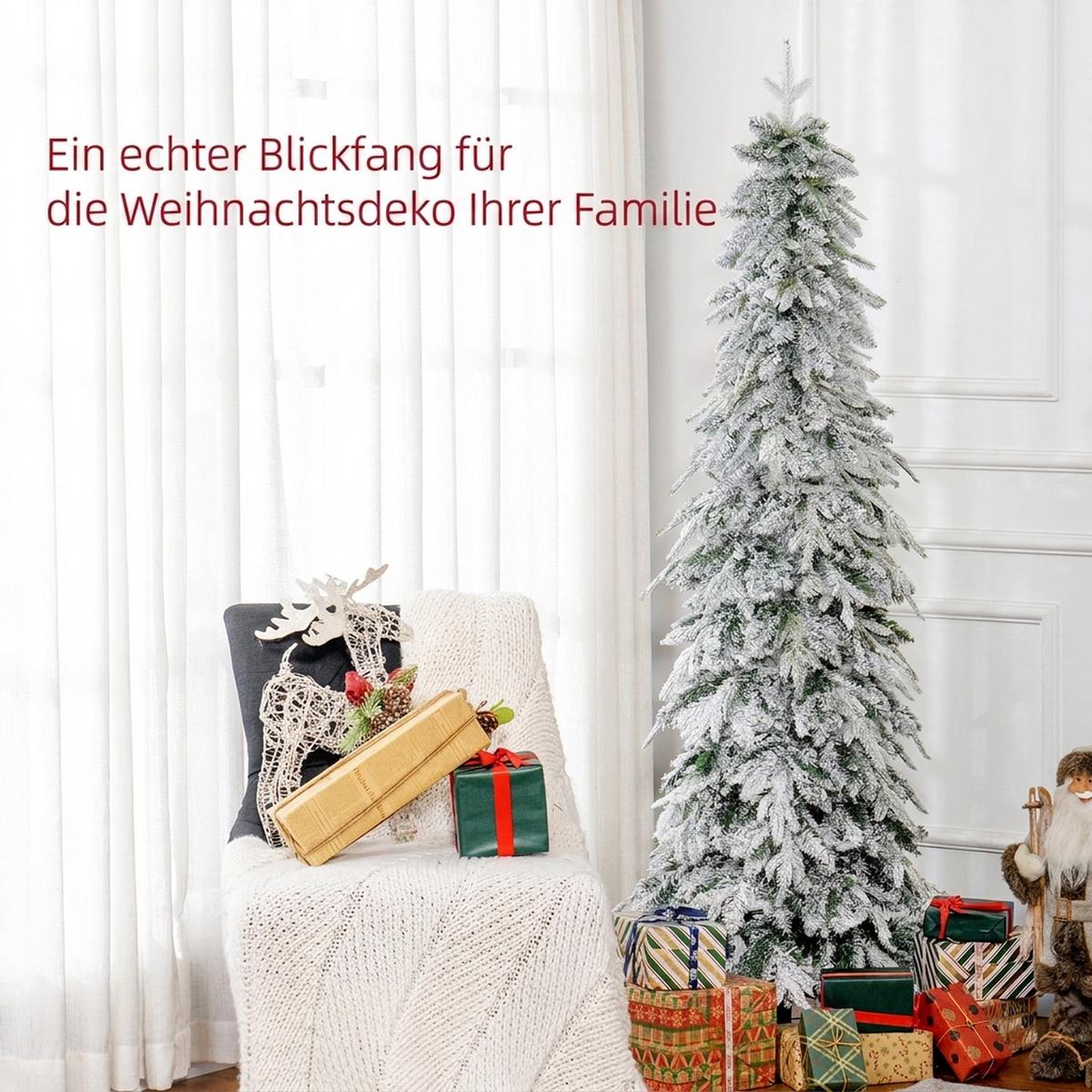 WEIHNACHTSBAUM Stahl PE Grün - Grün, Kunststoff (180cm) - HOMCOM