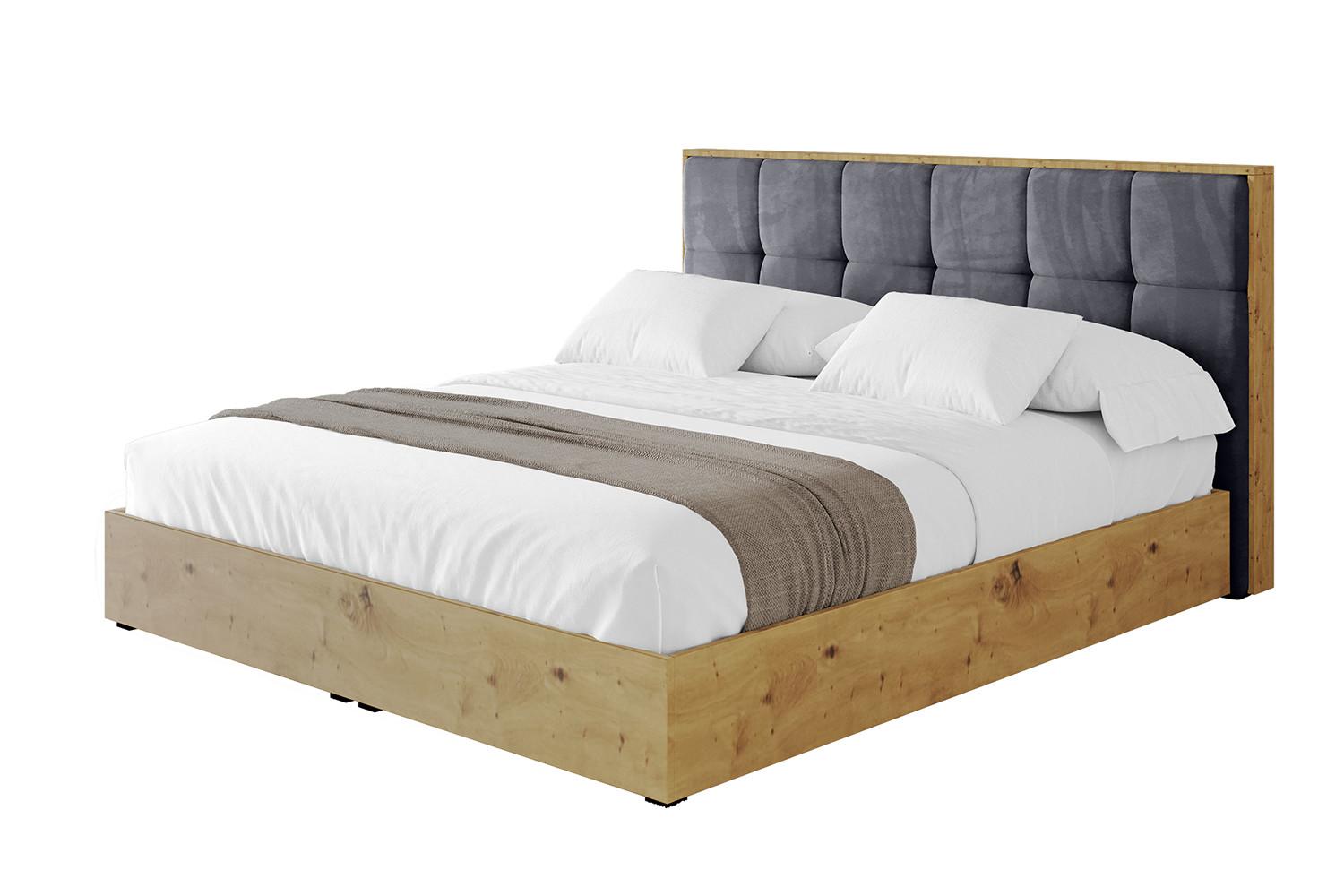 POLSTERBETT mit Bettkasten und Lattenrost, Bett mit Matratze H3/H4 - ENZO7 140x200 - Dunkelgrau, Holzwerkstoff/Textil (140/200cm) - ALTDECOR
