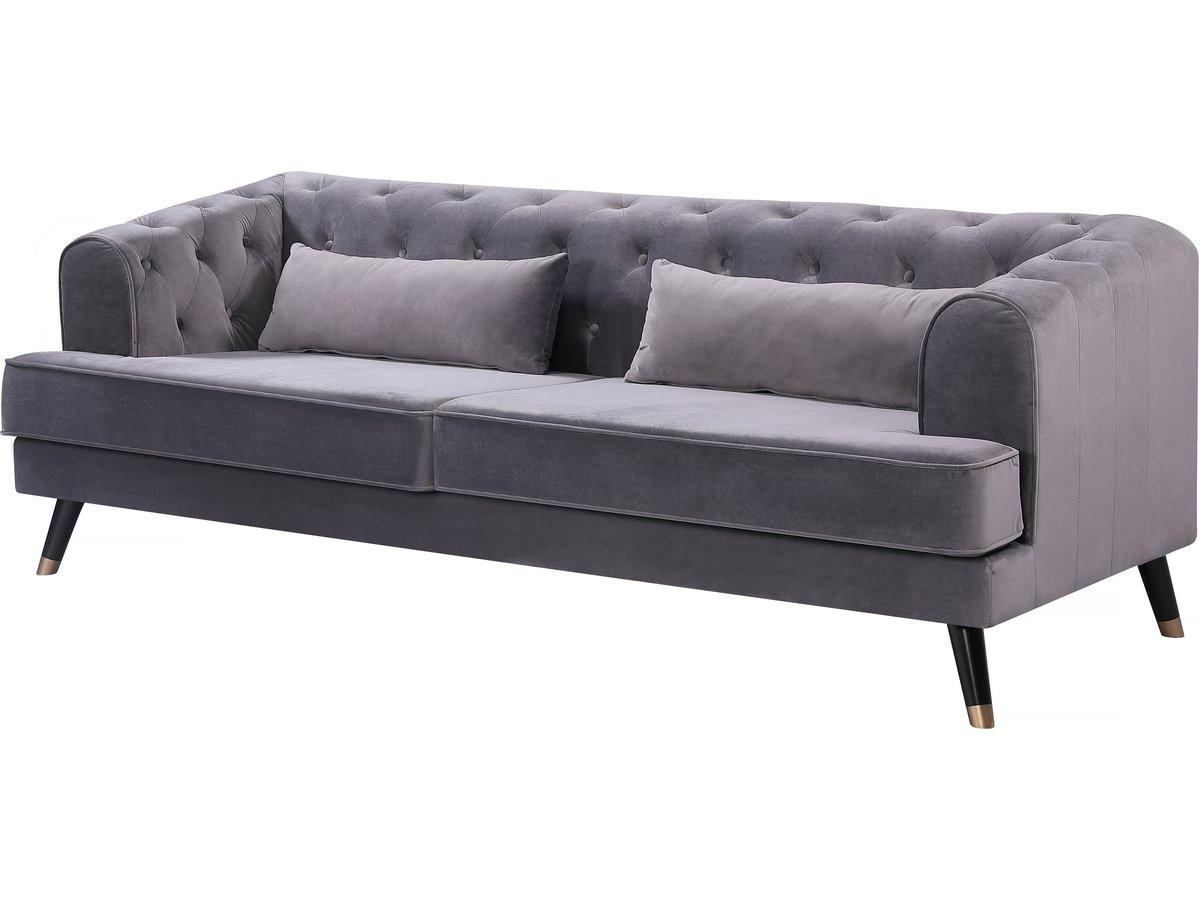 EINZELSOFA gloria Grau - Grau, Textil (86/76/216cm) - Habitat Garten