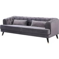 EINZELSOFA gloria Grau - Grau, Textil (86/76/216cm) - Habitat Garten