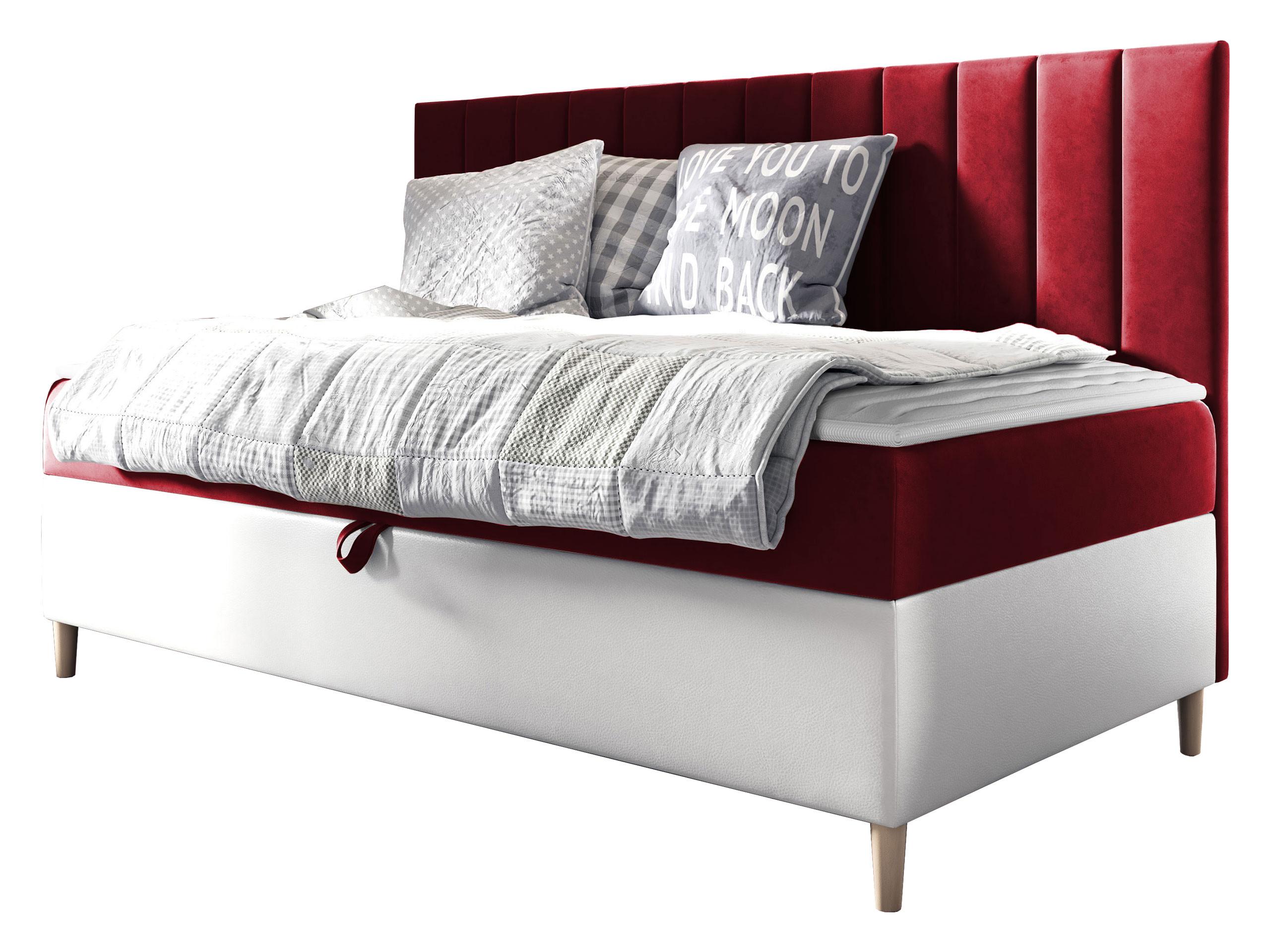 BOXBETT Maja Junior 2 - H3 - Rot/Weiß, Holz (90/200cm) - MIRJAN24