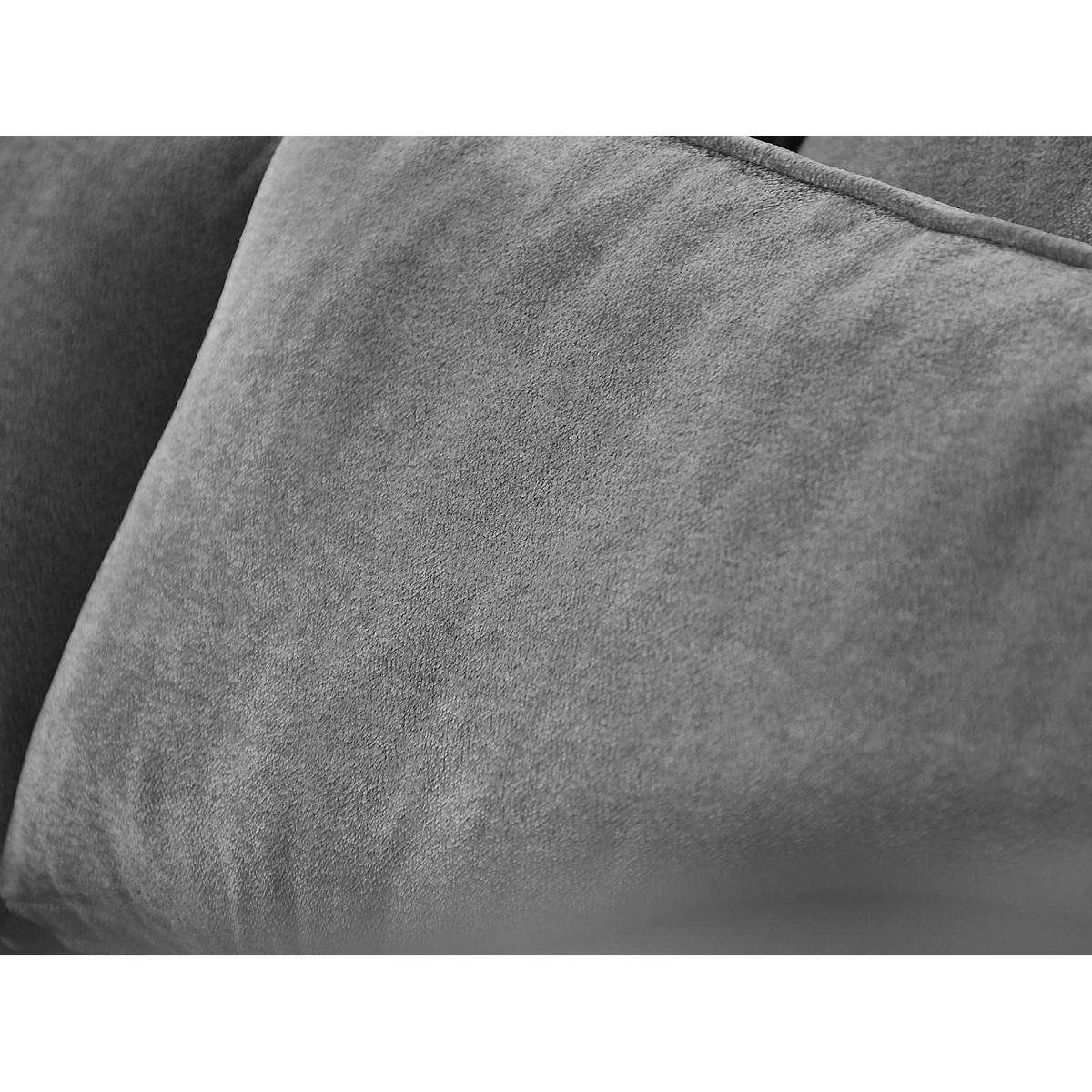 ECKSOFA Parma ohne Schlaffunktion hellgrau rechts - Hellgrau/Schwarz, Textil (314/224cm) - Beautysofa