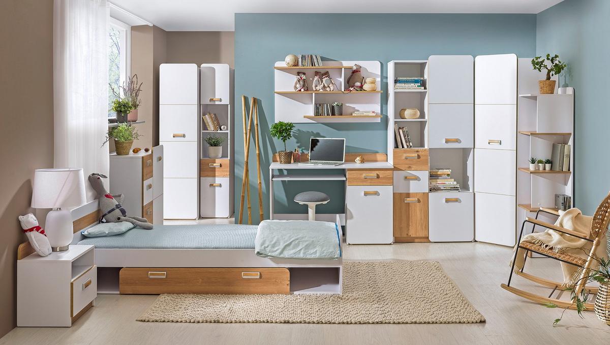 BÜCHERREGAL MANTI 35/154,5/38 cm Wohnzimmerregal Hochschrank Regal Weiß - Weiß, Holzwerkstoff (35/154.5/38cm) - MASSENO