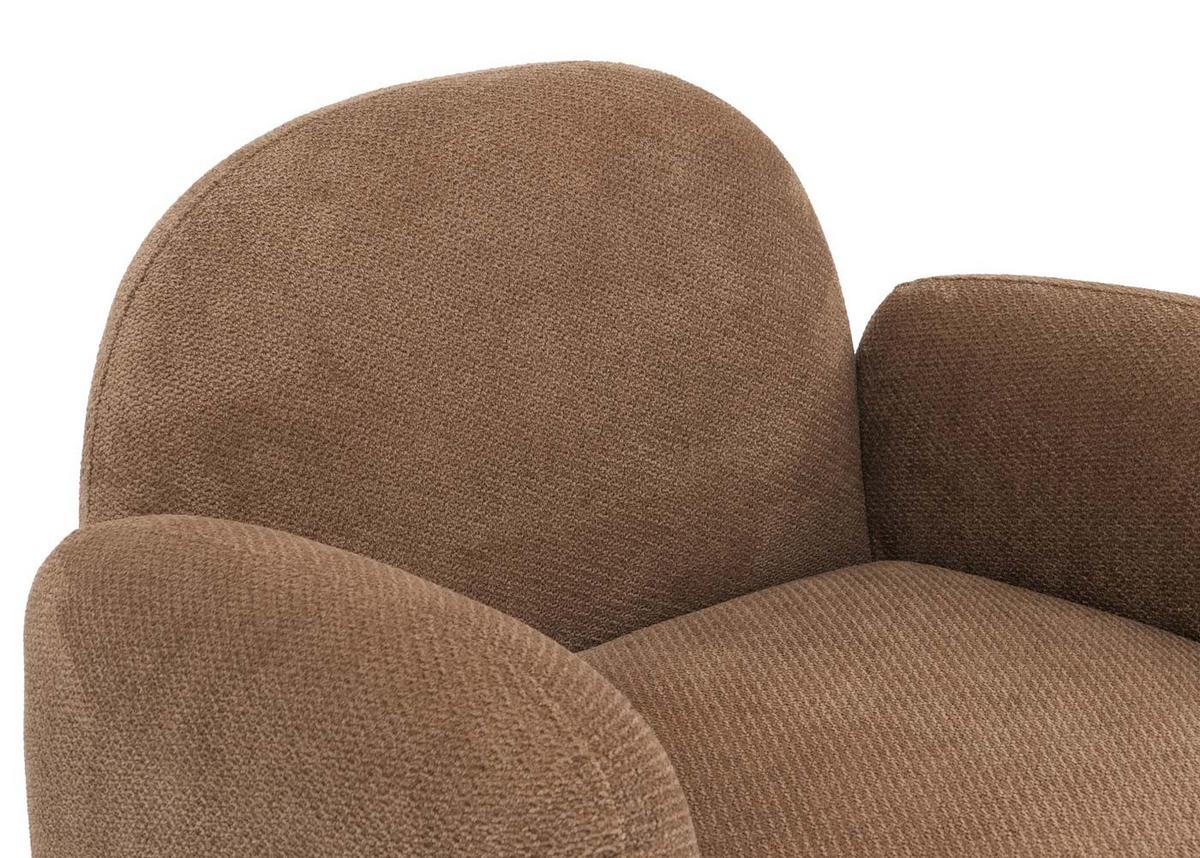 WOHNZIMMER-SET Braun - Braun, Textil (148/77/79cm) - MCW