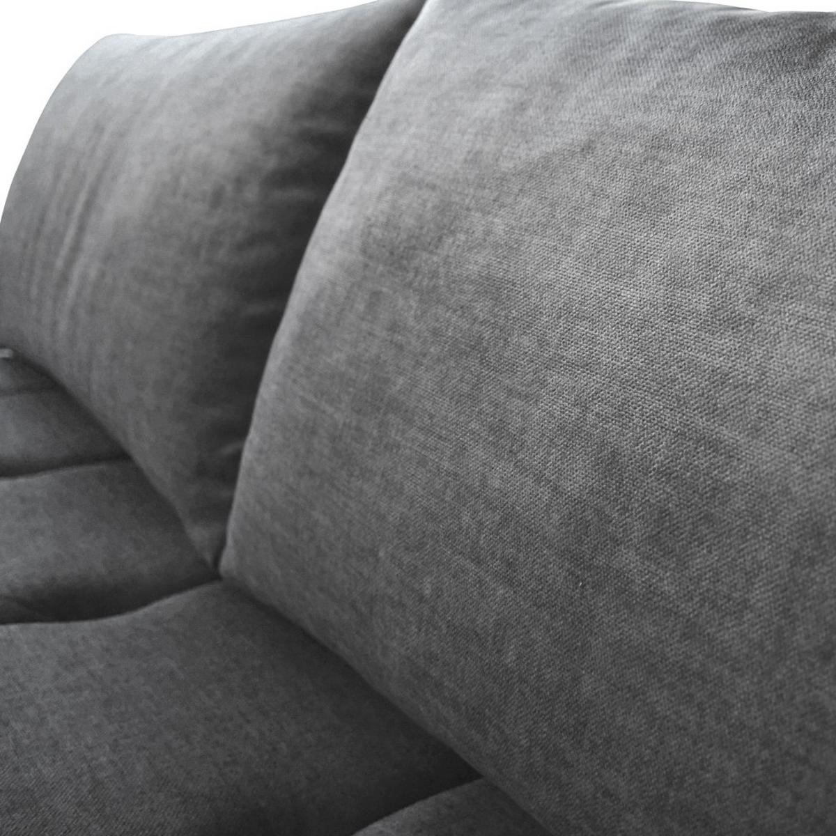 ECKSCHLAFSOFA Costa L grau links - Schwarz/Grau, Kunststoff/Textil (290/169cm) - Beautysofa