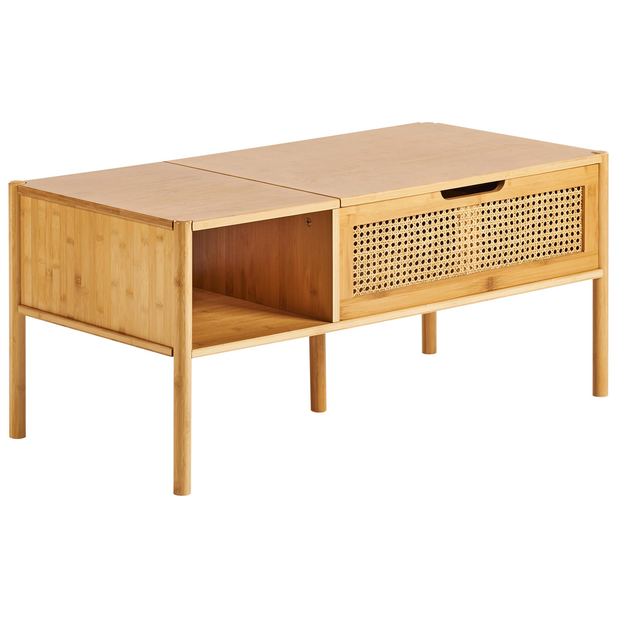 COUCHTISCH Naturfarben Surrey - Naturfarben, Holz (48/99/43cm) - Beliani