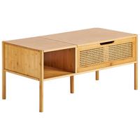 COUCHTISCH Naturfarben Surrey - Naturfarben, Holz (48/99/43cm) - Beliani
