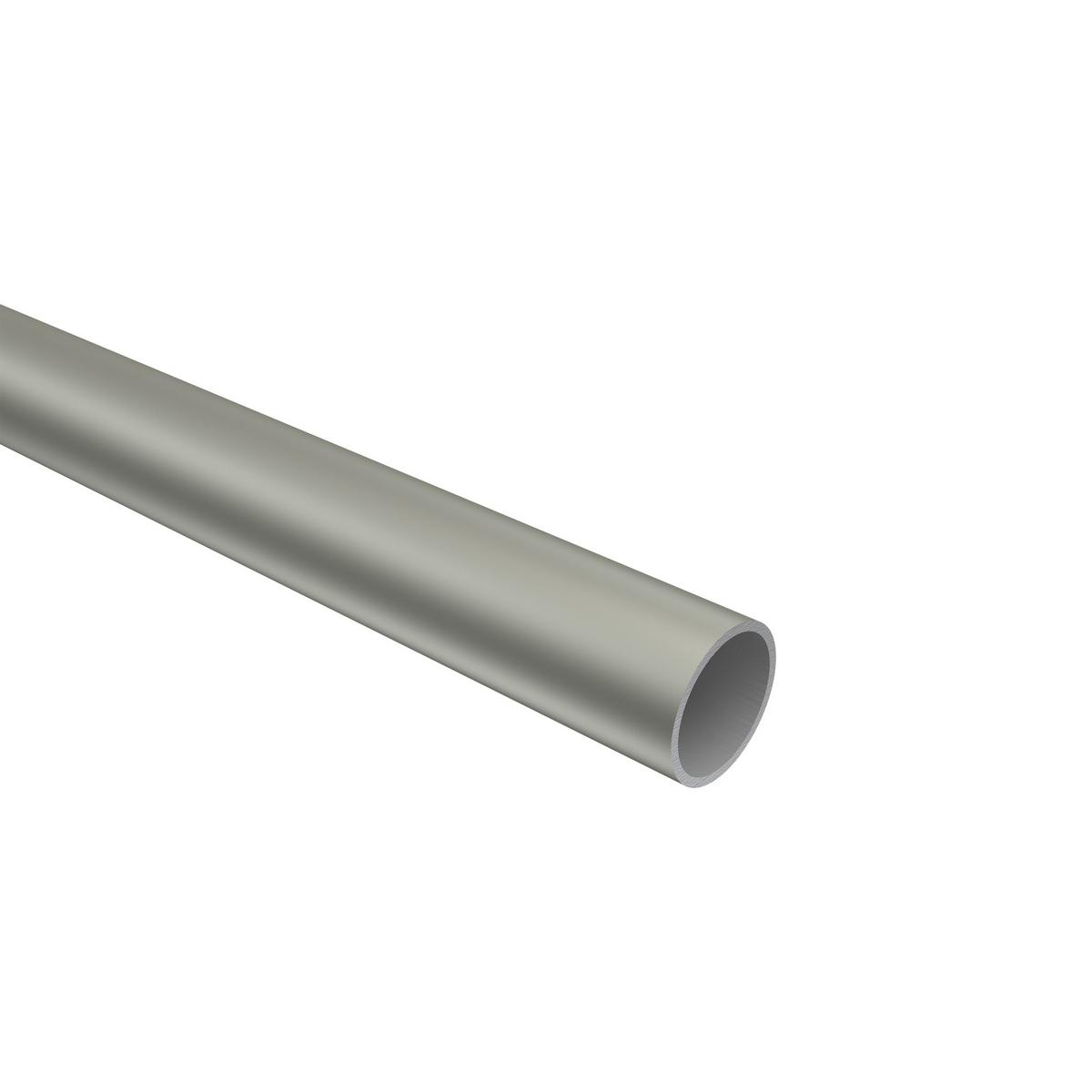 GARDINENSTANGE Olymp Allegra 120 cm, 2-läufig (ohne Ringe), 16 mm Ø Chrom matt - Chromfarben/Nickelfarben, Metall (120cm) - INTERDECO