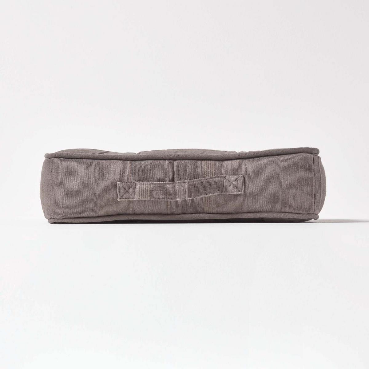 SITZKISSEN Rajput grau 40/40/8 cm - Grau, Textil (40/40/8cm) - Homescapes