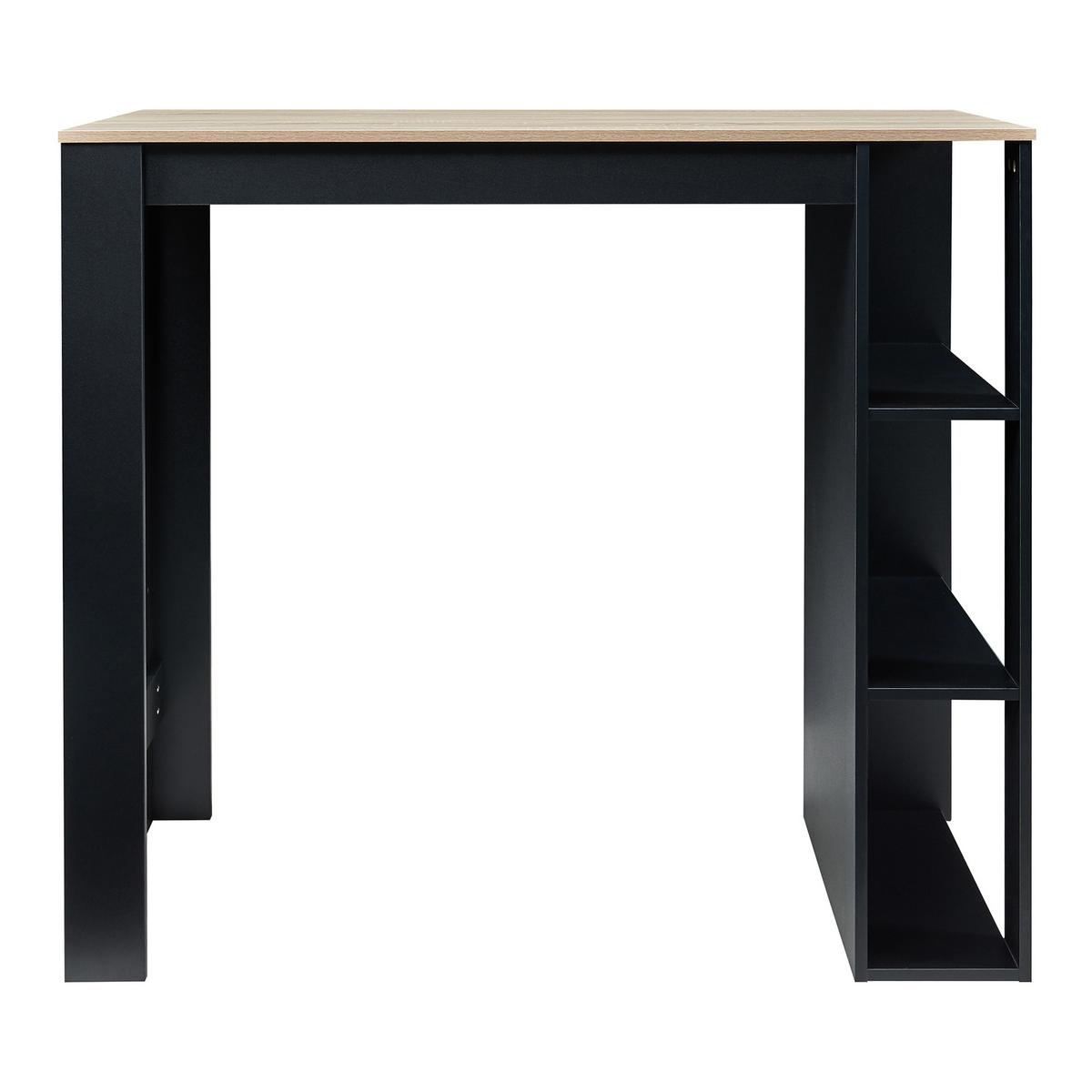 BARTISCH Danderyd - Eichefarben/Schwarz, Holzwerkstoff (60/120/105.5cm) - [en.casa]