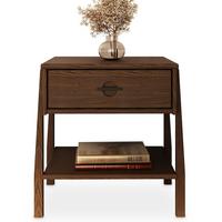 NACHTTISCH ADAMO nussbaum - Nussbaumfarben, Holz (45/49/41cm) - IDIMEX