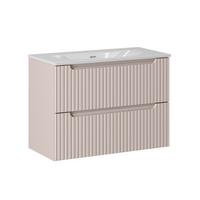WASCHTISCH 80cm Riva Kaschmir - Beige, Holzwerkstoff (80/57/40cm) - Petits-meubles