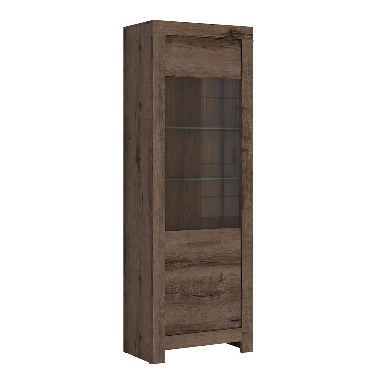 VITRINE Adam Dunkles Holz - Braun, Holzwerkstoff (68/196/39cm) - Petits-meubles
