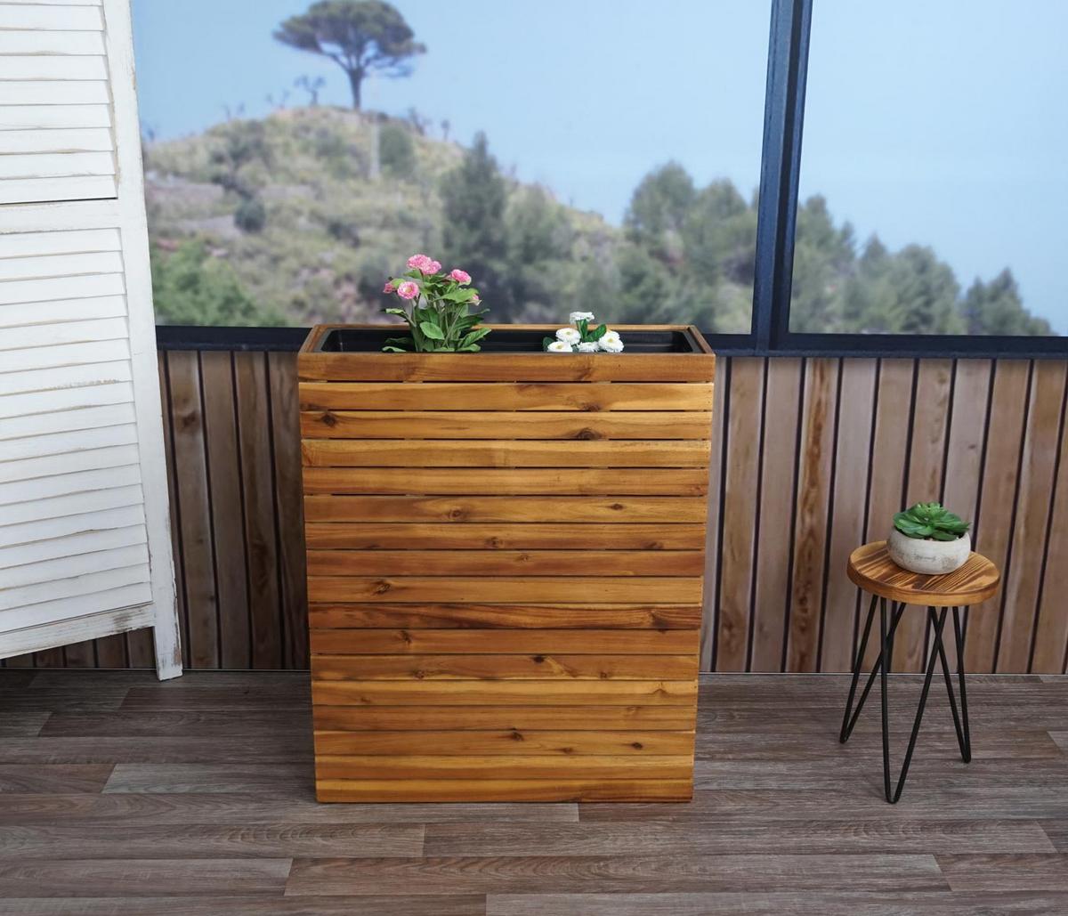 PFLANZKASTEN Braun - Braun, Holz (63/77/23cm) - MCW