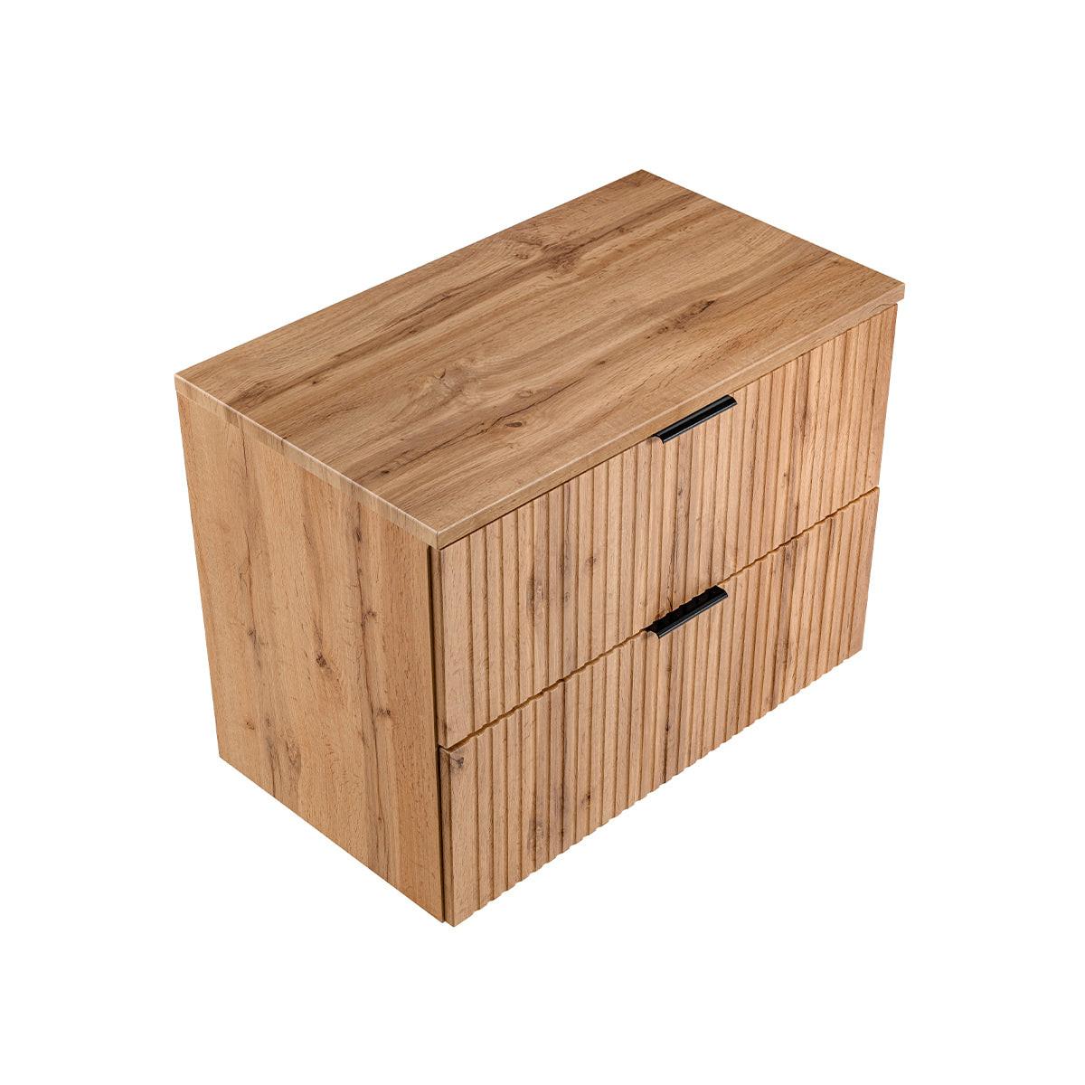 WASCHTISCHUNTERSCHRANK 80.6cm Adriel Holz - Braun, Holzwerkstoff (80.6/59/46cm) - Petits-meubles