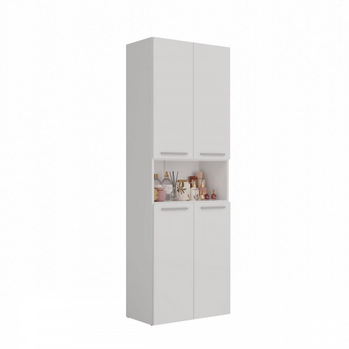 BADEZIMMERSCHRANK Weiß 60/174/30 - Weiß, Holzwerkstoff (60/174/30cm) - RAUMHIRSCH FURNITURE