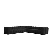 ECKSOFA Solvie Xl In Tiffani - Schwarz, Holzwerkstoff/Textil (330/330cm) - Fun Möbel