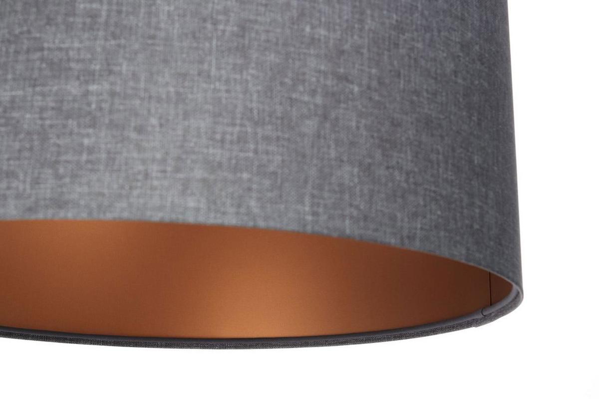 HÄNGELEUCHTE Grau 50/30 cm - Grau/Kupferfarben, Kunststoff (50/0.6/30cm) - ONZENO