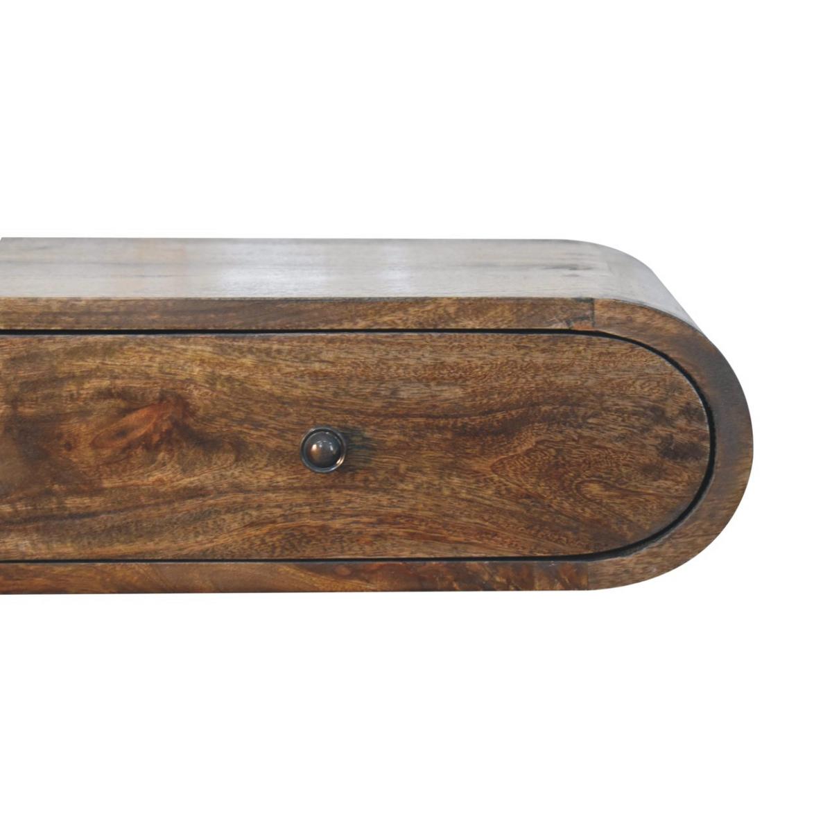 KONSOLE Avora, schwebend - Braun, Holz (80/15/32cm) - Artisan Furniture
