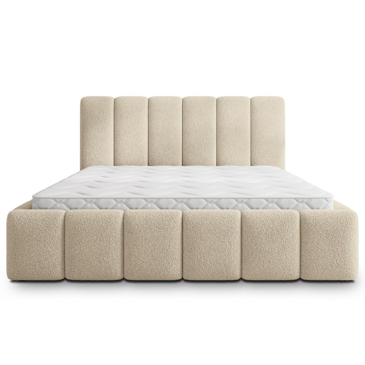 POLSTERBETT RANIS 160x200 cm mit Bettkästen - Creme - Creme, Holz/Textil (160/200cm) - MASSENO