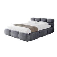 POLSTERBETT mit Bettkasten und Lattenrost, Boxbett ohne Matratze - NOMA 180x200 Dunkelgrau - Dunkelgrau, Holzwerkstoff/Textil (180/200cm) - ALTDECOR