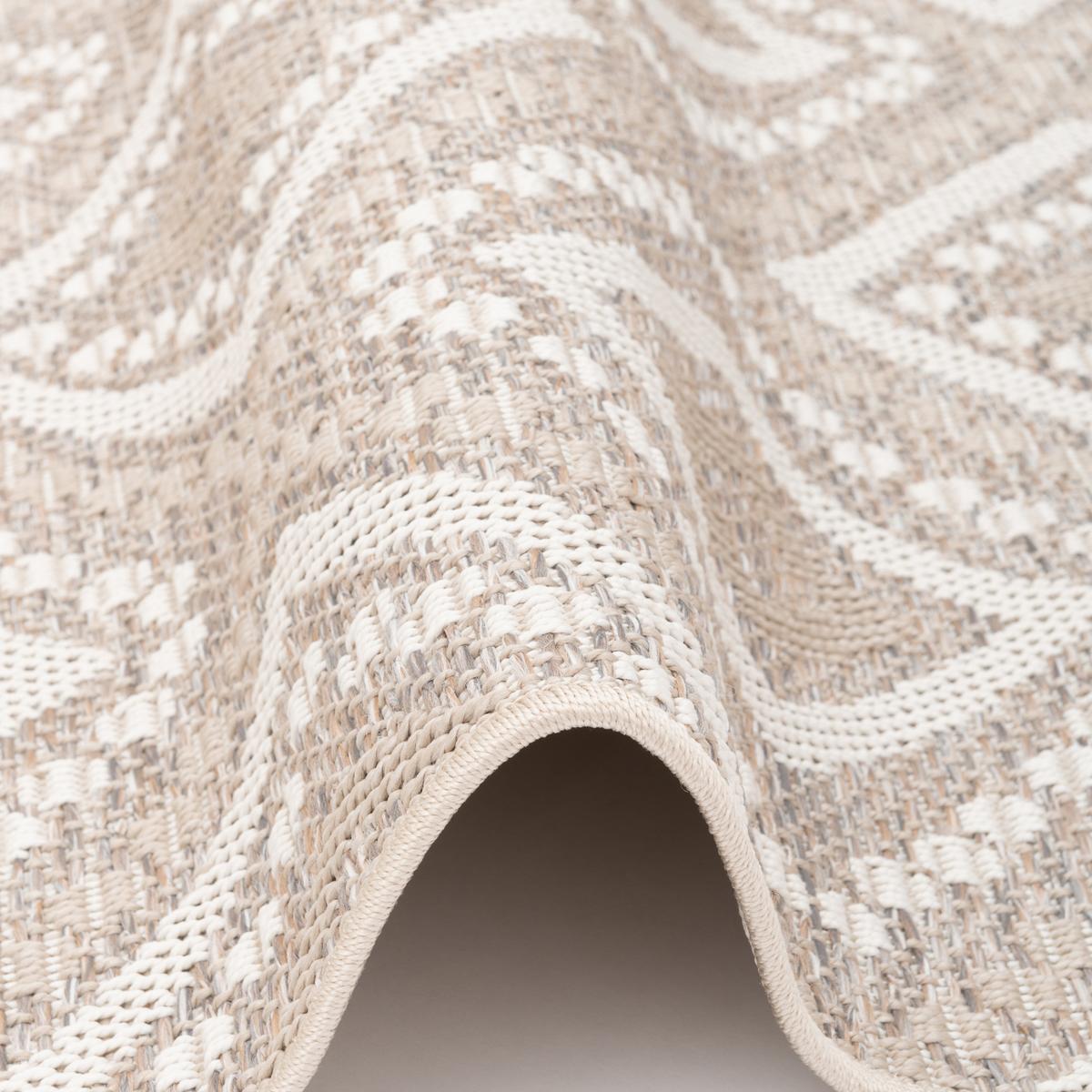 IN & OUTDOOR TEPPICH FLACHGEWEBE OTTAWA ETHNO - Beige, Textil (200/290cm) - Pergamon