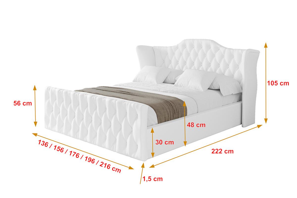 POLSTERBETT mit Bettkasten, Fußteil und Lattenrost, Boxbett ohne Matratze - ZORAN-Z 120x200 Weiß Kunstleder - Weiß Hochglanz, Holzwerkstoff/Textil (120/200cm) - ALTDECOR