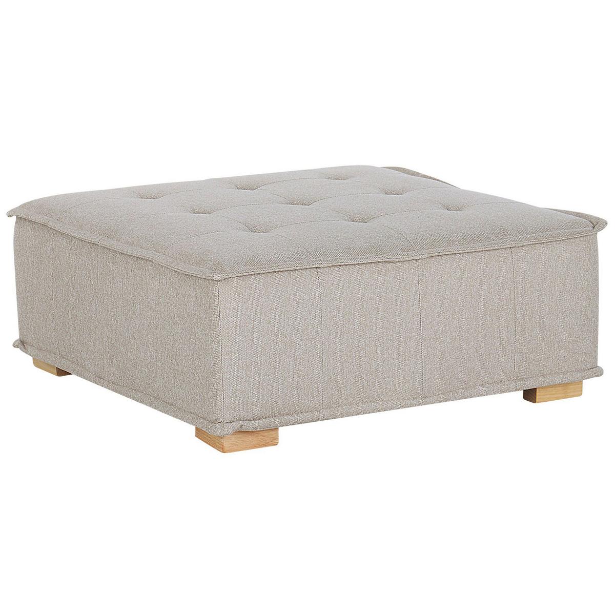 SESSELMODUL Stoff Hellbeige Tibro - Beige/Braun, Textil (100/40/100cm) - Beliani