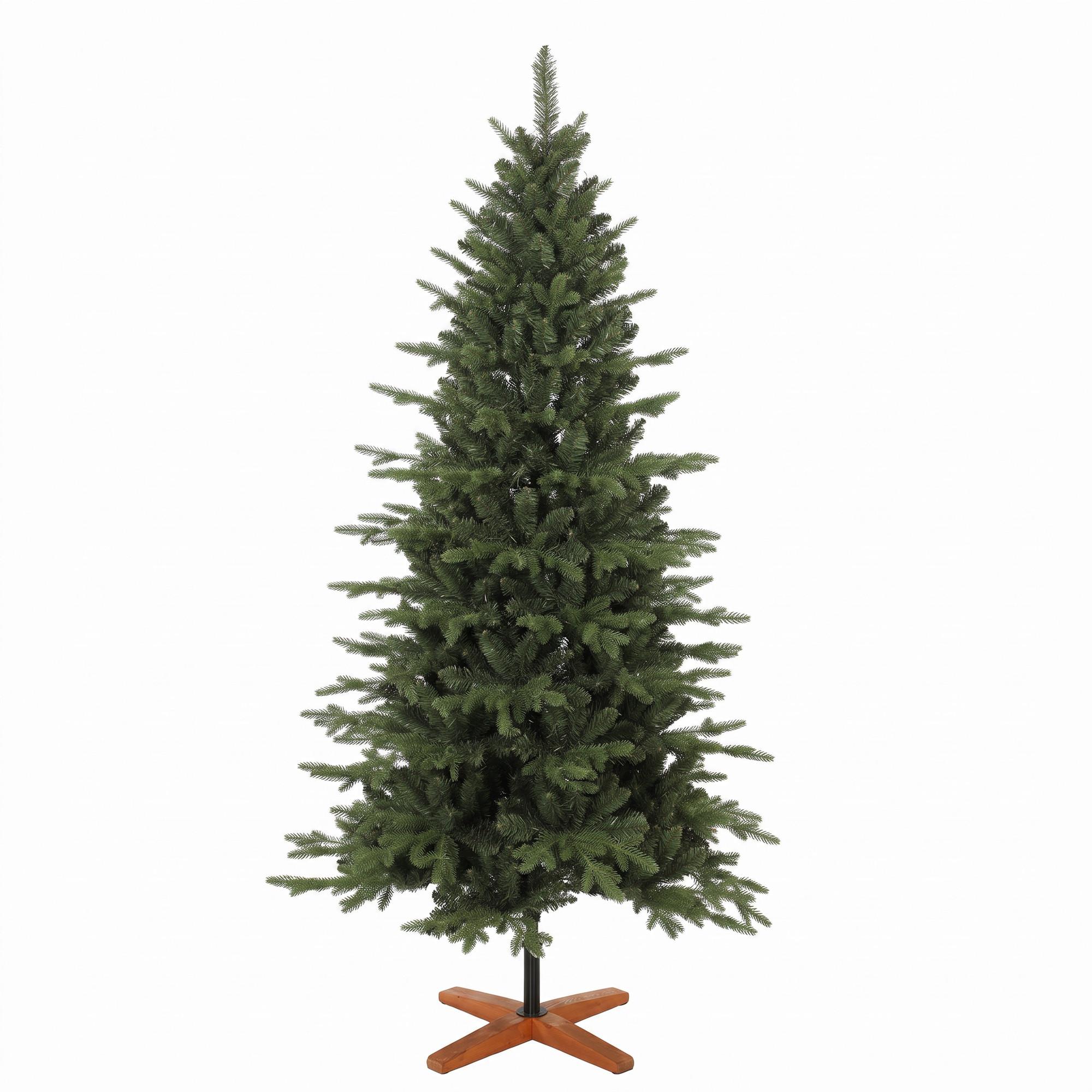KÜNSTLICHER-WEIHNACHTSBAUM PE PVC Grün - Grün, Kunststoff (180cm) - HOMCOM