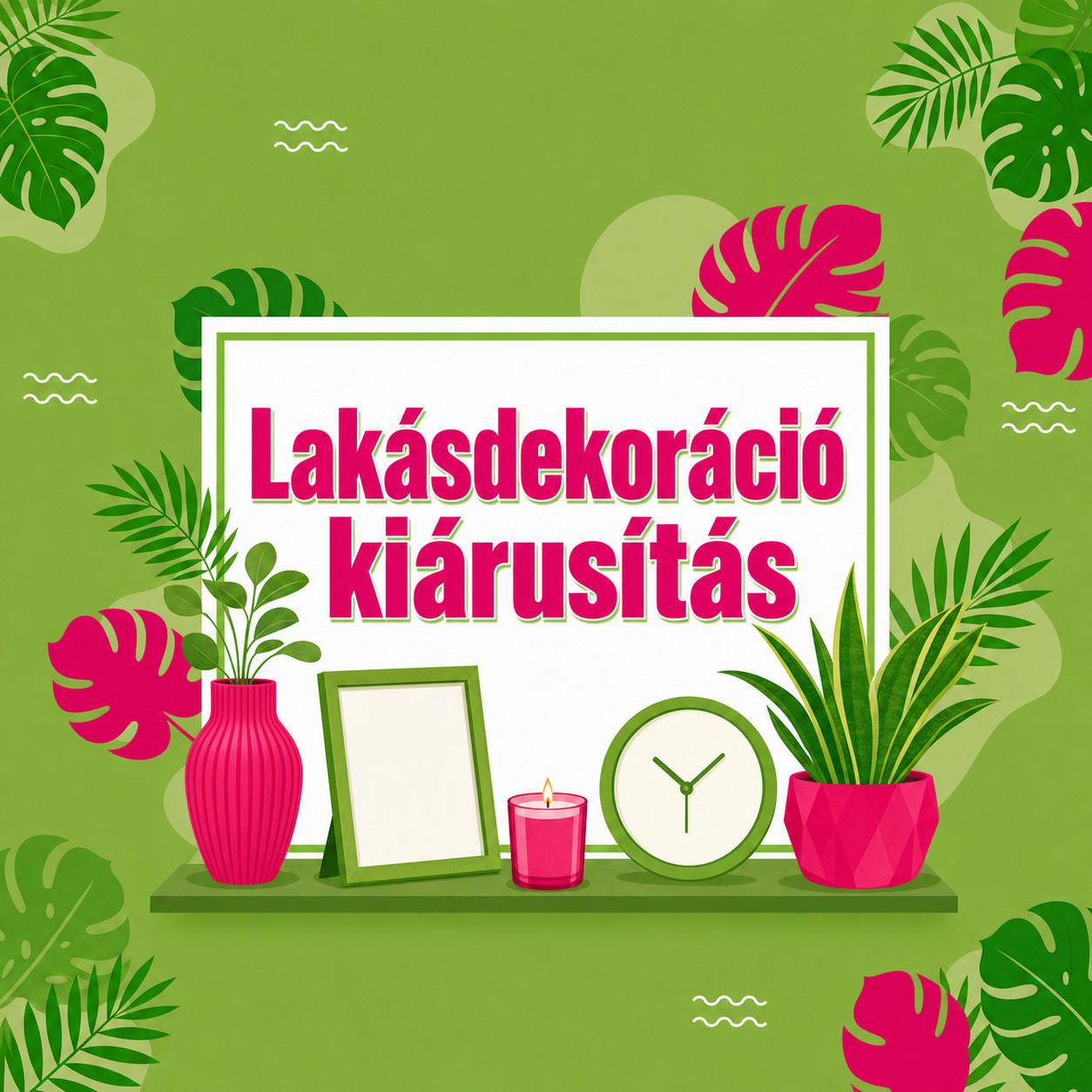 Lakásdekoráció kiárusítás