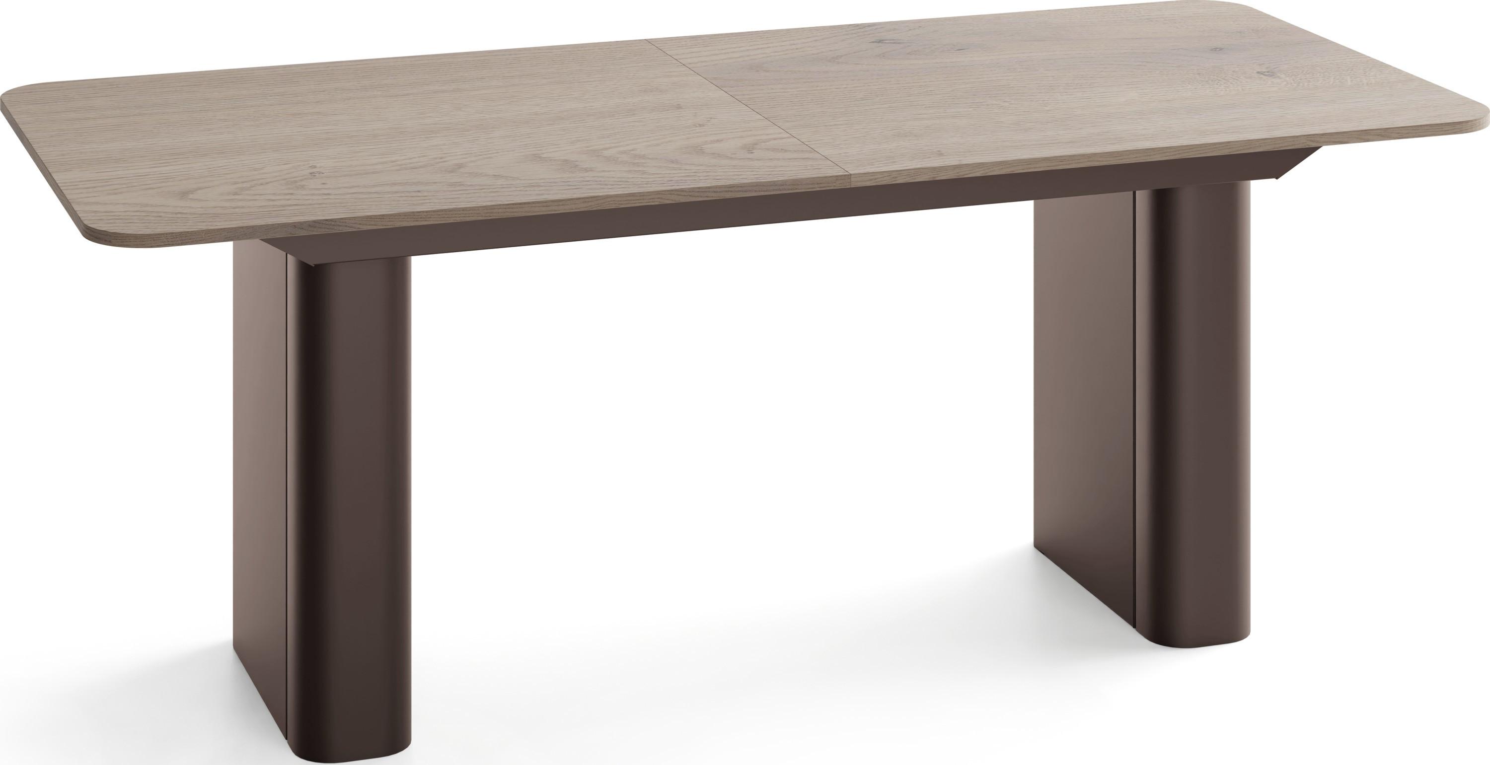 ESSTISCH Riven rechteckig ausziehbar verlängerbar mit Butterfly-Auszug, Eiche Braun 200-296/90/76 cm - Eichefarben/Braun, Holzwerkstoff/Metall (90/296/76cm) - WFL GROUP