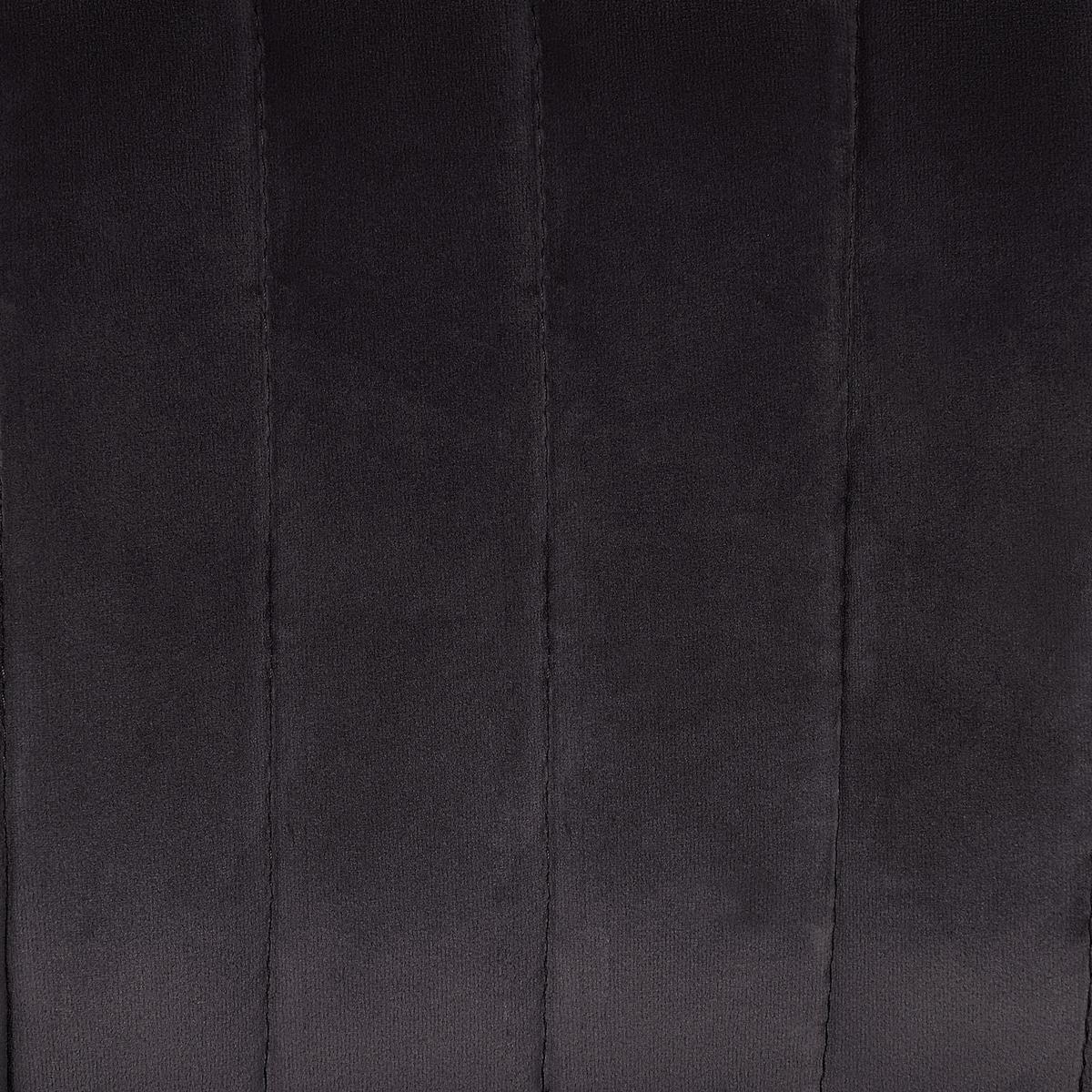 ESSZIMMERSTUHL 2er-Set Samtstoff Schwarz Sanilac - Schwarz, Textil/Metall (52/75/44cm) - Beliani