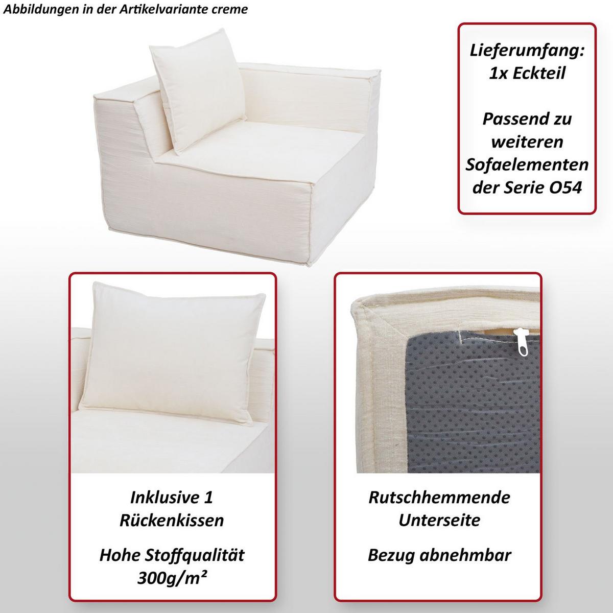 ECKTEIL Grün - Grün, Textil (97/63/97cm) - MCW