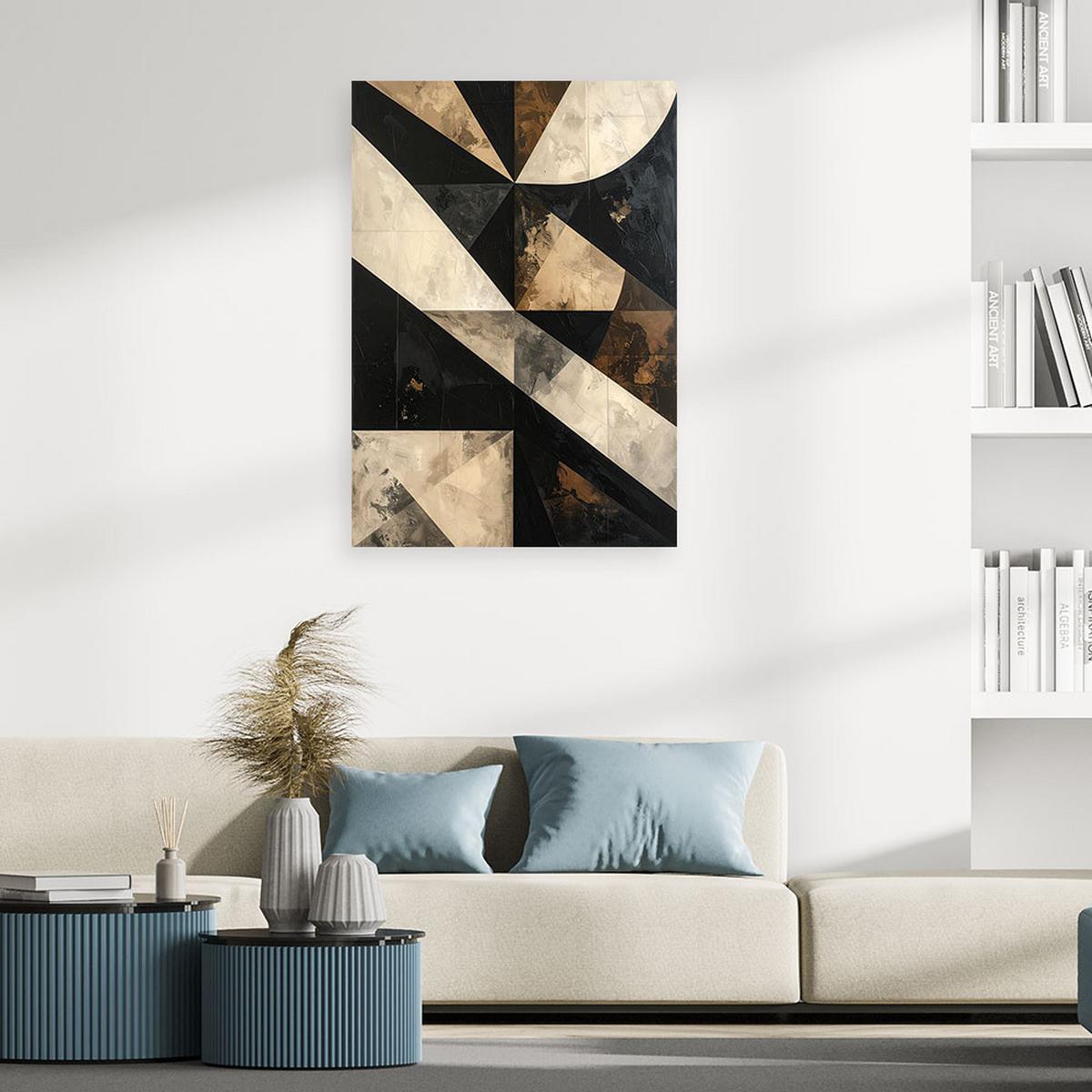 LEINWANDBILD Abstraktion 40x60cm - Beige, Textil (40/60cm) - Feeby