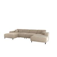 WOHNLANDSCHAFT Gloria In Scala - Beige, Holzwerkstoff/Textil (378/73/165cm) - Fun Möbel